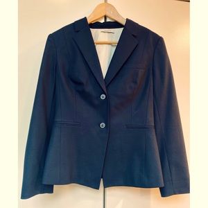 M.M. LaFleur — The Hoffman Blazer — Tropical Wool [Navy, Size 6]